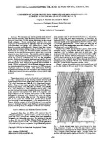 GEOPHYSICAL RESEARCH LETTERS, VOL. 20, NO. 15, PAGES[removed], AUGUST 6, 1993  COMPARISON OF MARINE
