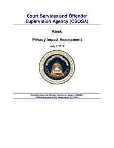 Kiosk - Privacy Impact Assessment - July 5, 2012