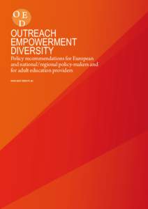 Outreach Empowerment Diversity Policy recommendations for European and national/regional policy-makers and