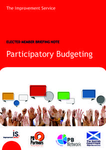 The Improvement Service  ELECTED MEMBER BRIEFING NOTE Participatory Budgeting