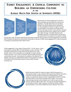 Family Engagement: A Critical Component to Building an Empowering Culture in the Kansas Multi-Tier System of Supports (MTSS) Requirements for family engagement are found in