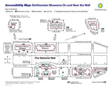 Accessibility Map Smithsonian Museums ON and Near the Mall