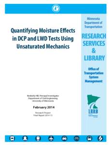 Quantifying Moisture Effects in DCP and LWD Tests Using Unsaturated Mechanics
