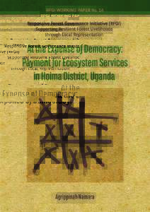 Local Representation in Private Forest Management: Lessons from the Payment for Ecosystem Services (PES) Project in Hoima District, Uganda