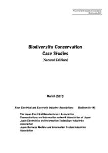 Biodiversity Conservation Case Studies （Second Edition） March 2013