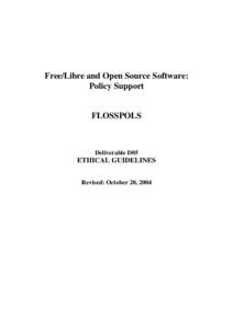 Microsoft Word - FLOSSPOLS-D05-revised-ethicalguidelines.rtf