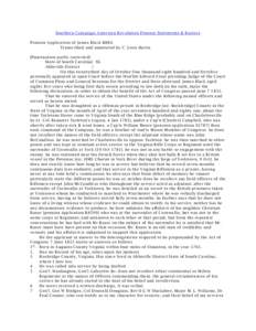 Southern Campaign American Revolution Pension Statements & Rosters Pension Application of James Black R886 Transcribed and annotated by C. Leon Harris [Punctuation partly corrected] State of South Carolina} SS. Abbeville