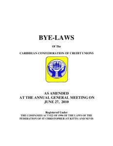 Microsoft Word - CCCU - BYE-LAWS   AS AMENDED JUNE 2010.docx