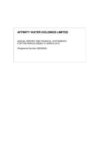 Affinity Water Holdings Limited