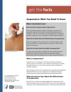 Acupuncture: What You Need To Know