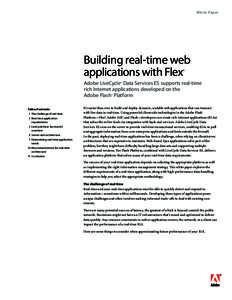 Flex and LiveCycle Data Services whitepaper