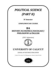Microsoft Word - IV Sem. Complementary Course Political Science Part 2_Lay out_