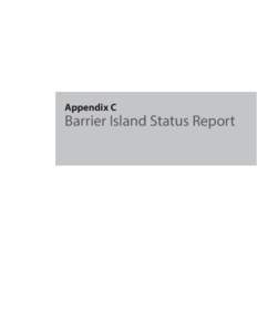 Appendix C  Barrier Island Status Report BARRIER ISLAND STATUS REPORT Fiscal Year 2016 Annual Plan