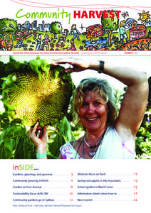 Community HARVEST Newsletter of the Australian City Farms & Community Gardens Network – building local food cultures SUMMER[removed]inSIDE...