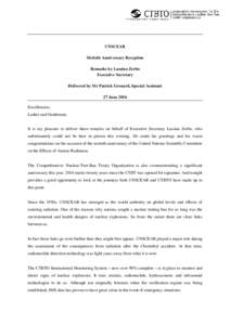 Comprehensive Nuclear-Test-Ban Treaty / Preparatory Commission for the Comprehensive Nuclear-Test-Ban Treaty Organization / Comprehensive Nuclear-Test-Ban Treaty Organization / Lassina Zerbo / United Nations Scientific Committee on the Effects of Atomic Radiation / Ionizing radiation / Nuclear weapons testing / UNSC / Chernobyl disaster