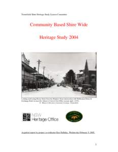 8 Heritage Study acquittal report.doc