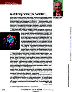 EDITORIAL  Mobilizing Scientiﬁc Societies[removed]science[removed]