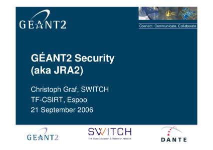 GÉANT2 Security Update (aka JRA2)