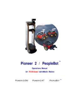 Pioneer 2 / PeopleBot  TM Operations Manual