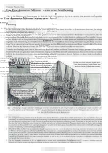 Christian Wessely, Graz  Das Entenhausener Münster1 – eine erste Annäherung „Das ist das Münster von Entenhausen, der Stolz der Stadt! Nicht ganz so alt, wie es aussieht, aber umrankt von Legenden und ausgestattet