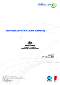 Technical Advice on Online Gambling  Version 1 10 February 2012 th