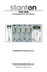RM.406 Professional DJ Mixer