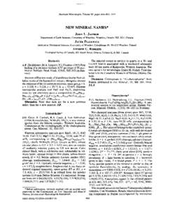 American Mineralogist,  Volume 80, pages, 1995