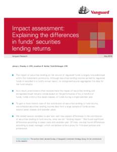 The buck stops here: Impact assessment: Vanguard