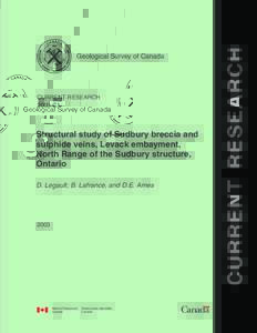 Geological Survey of Canada  CURRENT RESEARCH 2003-C1  Structural study of Sudbury breccia and