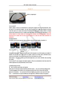 3DTV Model X Glasses Instructions  Model X Overview Battery compartment