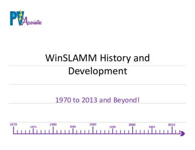 Microsoft PowerPoint - WinSLAMM History and Development jgv rb.pptx