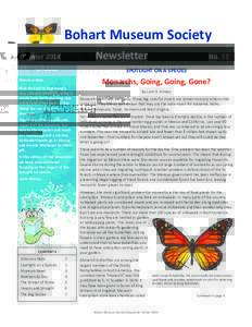 Bohart Museum Society Newsletter Winter 2014 In This Issue