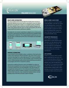 Falanx mali200  Multi-Core Capabilities MPEG-4 and H.264 Codec
