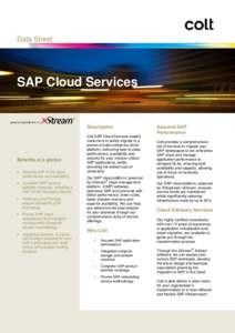 Data Sheet  SAP Cloud Services Description