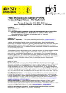 Press Invitation discussion evening Papua Human Rig…慭瀻