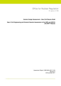 Generic Design Assessment - Step 4 - Assessment of EDF and AREVA UK EPR - Civil Engineering and External Hazards