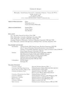 Connie S. Rosati Philosophy | Social Science, Room 213 | University of Arizona | Tucson, AZ[removed]phone[removed]fax[removed]removed] http://dingo.sbs.arizona.edu/~crosati/csrindex2.html