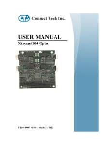 Xtreme/104 Opto User Manual