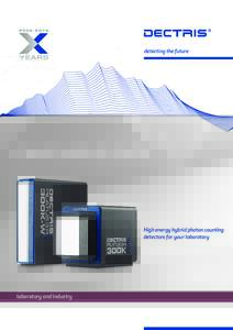 detecting the future  PILATUS3 R CdTe High energy hybrid photon counting detectors for your laboratory