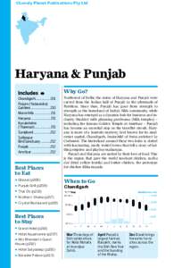 ©Lonely Planet Publications Pty Ltd  Haryana & Punjab Why Go?  Chandigarh................. 201