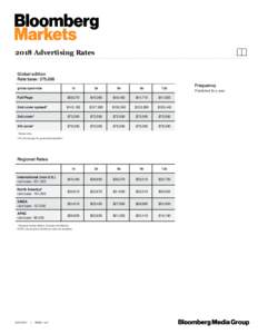 MarketsAdvertising Rates 2017 Advertising Rates Global edition Rate base: 375,000