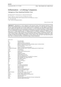 REVIEW Folia Microbiol[removed]), 159–[removed]http://www.biomed.cas.cz/mbu/folia/  Inflammation – a Lifelong Companion.