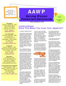 American Association of Women Podiatrists Inc.  AAWP