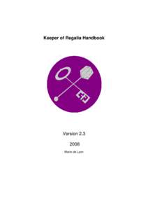 Keeper of Regalia Hdbk 2pt3