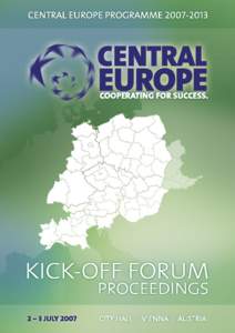 Southeast Europe / Erhard Busek / Alpine Space Programme / Centrope / European Union / Europe / Interreg