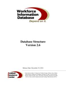 Database Structure Version 2.6 Release Date: December 19, 2014  Consortium members: Connecticut, Florida, Georgia, Illinois, Iowa, Maine,