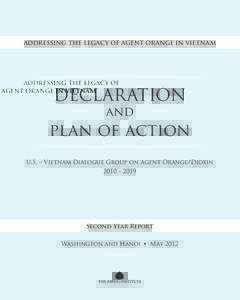 ADDRESSING THE LEGACY OF AGENT ORANGE IN VIETNAM  DECLARATION and  plan of action