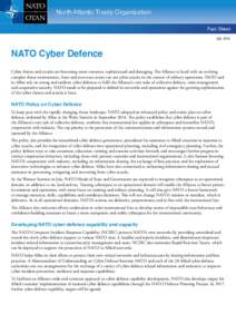 Military / Security / Cybercrime / Cooperative Cyber Defence Centre of Excellence / National security / Cyberwarfare / NATO / Computer security / Cyberwarfare in the United States