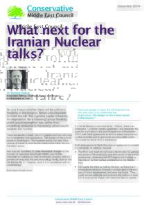 What next for the Iranian Nuclear talks? December 2014