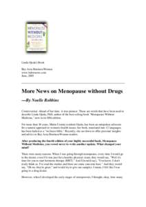 Bay Area BusinessWomanMenopause Without Medicine